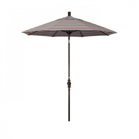 California Umbrella 7.5 Bronze Aluminum Market Umbrella, Sunbrella Gateway Blush 194061338063